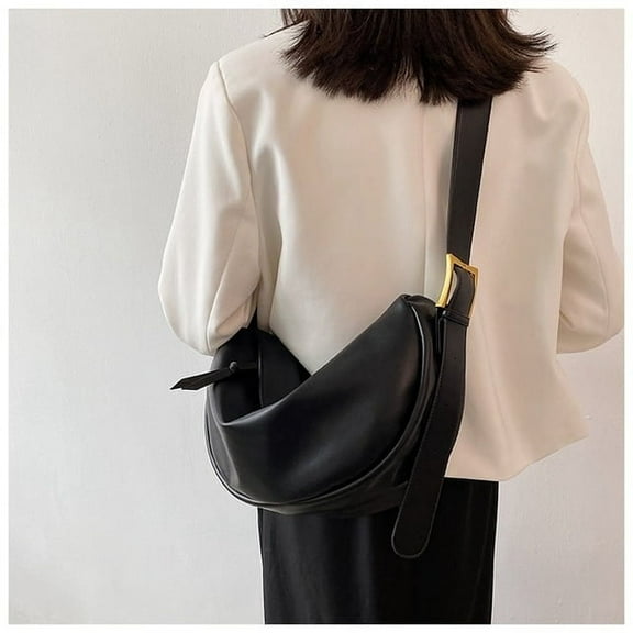 JUYGO Crossbody Bags for Women Large Capacity Luxury Handbags Solid Soft Shoulder Bags Female Casual Travel Hobos Bag Vintage Sac