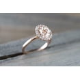 thumbnail image 5 of HeartsAndYou 1.5ct Natural Peach Morganite & Diamond Ring 100% REAL 14k SOLID Rose Gold Halo, 5 of 9