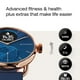 thumbnail image 5 of Withings ScanWatch, Reloj Inteligente híbrido con ECG, tensiometro y oximetro, con GPS, Control del sueño y Seguimiento de la Actividad, autonomía de hasta 30 días, Oro Rosa/Azul, 38mm, 5 of 5