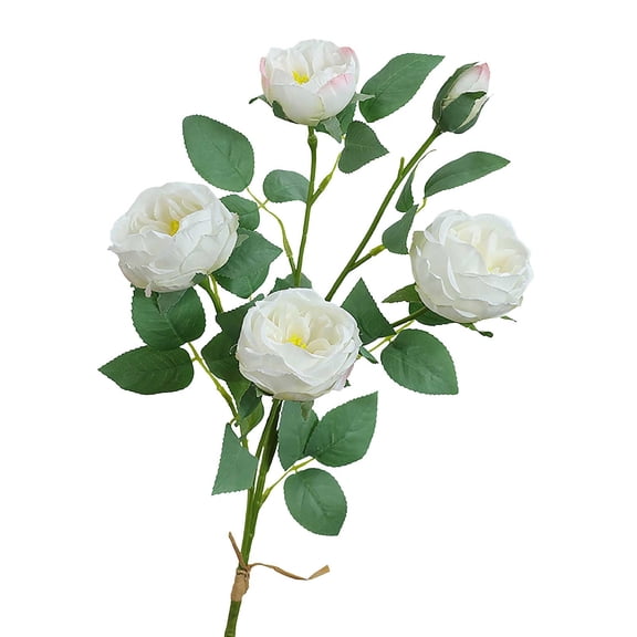 Real Touch Roses Artificial Flowers Fake Peonies with Long Stem Realistic Faux Peonies Flower for Wedding Party Home Table Centerpieces Decorations
