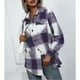 thumbnail image 5 of Chaqueta a cuadros NikouMX Ropa de abrigo de manga larga con botones, 5 of 7