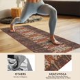 thumbnail image 4 of Red Boho Ethnic Geometric Pattern Hot Yoga Mat Towel Non Slip for Hot Yoga - Quick-Drying Yoga Mat Cover with 4 Corner Pockets with Travel Bag - Hot Yoga Towel Non Slip 70"x26", 4 of 6