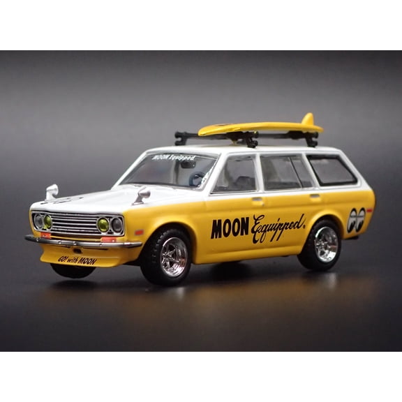 Open Box 1968-1973 DATSUN 510 STATION WAGON MOONEYES 1:64 SCALE DIECAST MODEL CAR