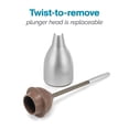 thumbnail image 3 of Desatascador Caddy Polder BTH-6318-47T Acero inoxidable 14x49 cm, 3 of 6