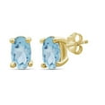 thumbnail image 5 of JewelersClub 1/2 Carat T.G.W. Sky Blue Topaz 14K Gold Over Silver Stud Earrings, 5 of 10