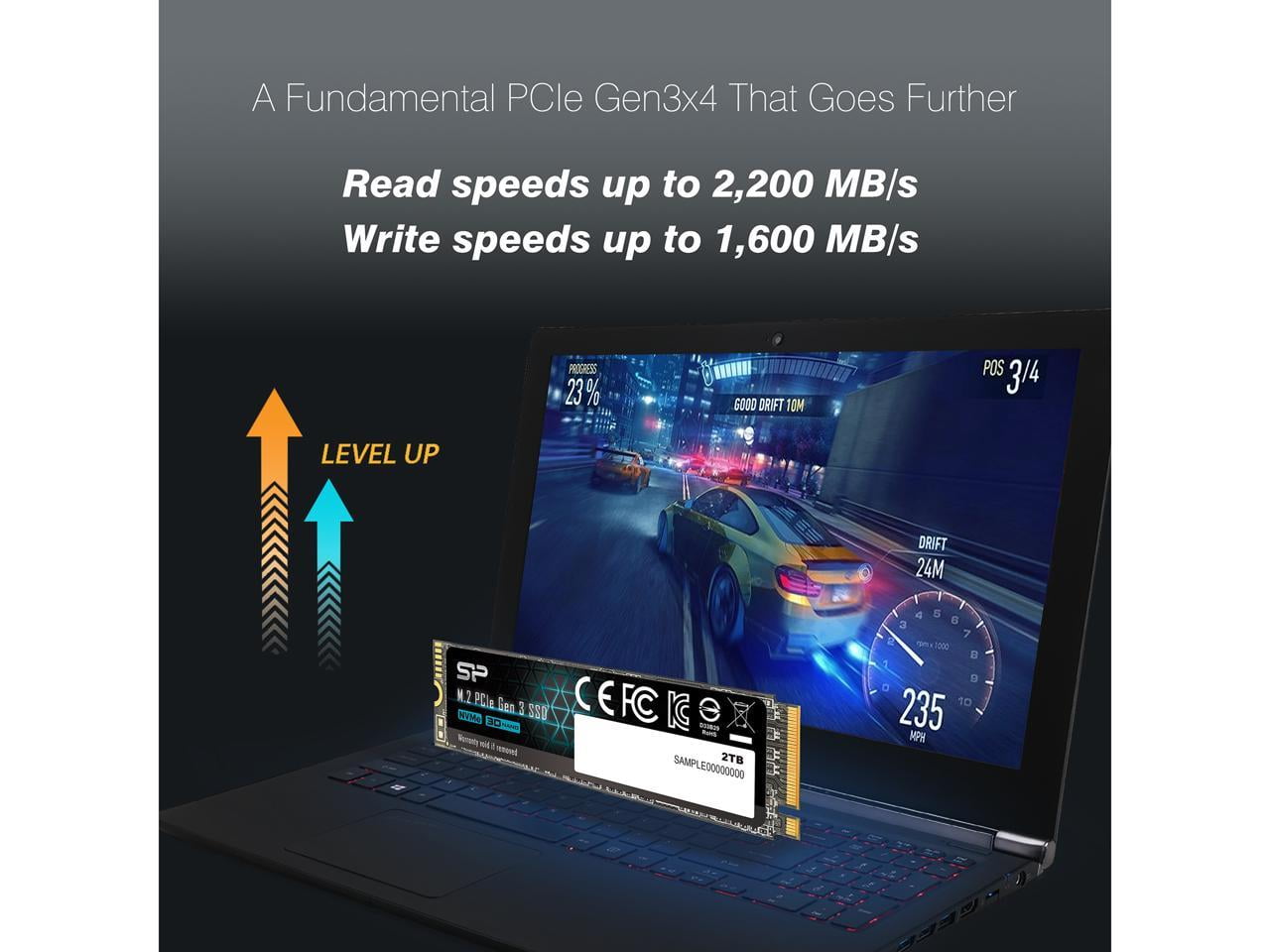s*c様 SP M.2 2280 PCIe Gen 3 SSD A60 2TB Amazon.com: Silicon Power 2TB NVMe M.2 PCIe Gen3x4 2280 SSD