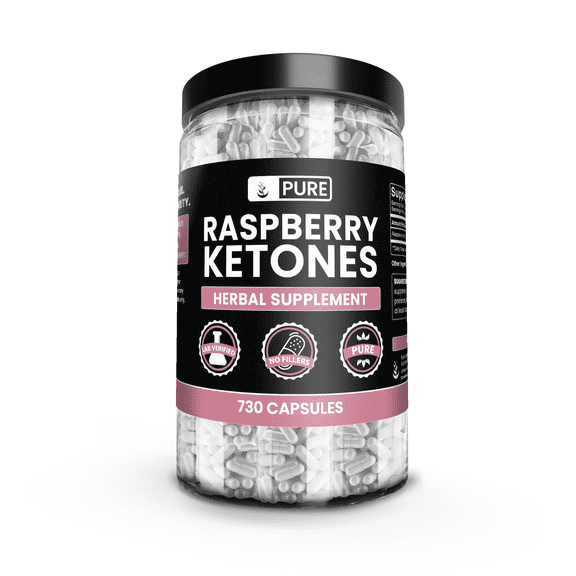 Pure Original Ingredients Raspberry Ketone 730 Capsules No Magnesium Or Rice Fillers, Always Pure, Lab Verified