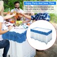 thumbnail image 5 of HongHeng Plastic Table Skirts and Polka Dot Tablecloths Confetti Table Cover 167 x 28 Inch Disposable Table Skirts for Wedding Birthday Party Decoration Supplies, 5 of 6