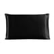 thumbnail image 2 of Funda de almohada de seda de morera Funda de almohada transpirable de 2 lados Funda de almohada de color sólido para la piel del cabello, Negro, 51x91cm kenally HA003379-28, 2 of 7