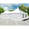 thumbnail image 4 of TentandTable Outdoor Wedding Canopy High Peak Frame Party Tent with Sidewalls, White, 20 ft x 30 ft, 4 of 4