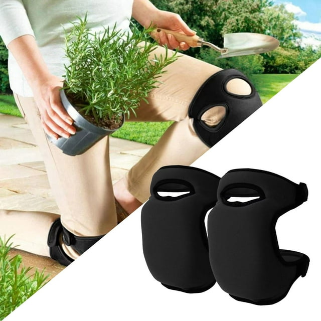 Équipement de Protection pour Genouillère de Jardinage avec Coussin en Mousse à Mémoire de Forme Douce, Coussin Protecteur Épais pour Genoux, Sangles Élastiques Réglables pour Confort et Soutien