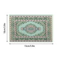 thumbnail image 3 of Carpet, Door Mat - Loetky Dollhouse Miniature Turkey Carpet Rug Doll House Floor Furniture Decorations Dollhouse Furniture Dollhouse Accessories (Green), Turkey Rug*1 Piece, 3 of 9
