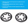thumbnail image 4 of Aramox 2Pcs Car Front Fog Light Cover Protect Trim Black Pentagram Pattern Fit For   JK & Unlimited 2007-2017, 4 of 8