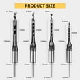thumbnail image 2 of Square Hole Drill Bit Adapter with 4pcs Square Hole Drill Bit, Mortising Attachment for Drill Press, Mortise Machine, Power Tool Accessory for Drill Machines, 2 of 6