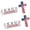 2pcs, variant on Jinerra Blessed Jesus Edition Cross Emblem Metal Badge,3D Zinc Alloy Letter Jesus Edition and American Flag Cross Metal Car Emblem Decal, Christian Patriotic Emblem for Auto, Trucks, SUV, Bumper