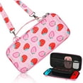 thumbnail image 1 of Estuche de transporte para Nintendo Switch, lindos estuches de transporte de carcasa dura resistente con correa ajustable y 10 ranuras para tarjetas de juego JAMW Sencillez, 1 of 5