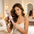 thumbnail image 6 of EXLEAF 2026 New Curling Iron Automatic Curling Iron with Extended Bar 4-Speed Ionic Ceramic Airflow Styler Pink for Hair Styling Curling Volume Boosting Creating Soft Waves Personal Care., 6 of 6