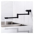 thumbnail image 6 of Pot Filler Tap Wall Mounted Foldable Kitchen Faucet Single Cold Single Hole Sink Tap Rotate Folding Spout Chrome Brushed Black ,Easy DIY Installation, 6 of 7