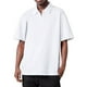 thumbnail image 2 of Gibobby Playera Polo Polo de manga corta con cierre para hombre estilo casual de punto(Blanco,M), 2 of 3