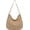 Khaki, variant on Women Suede Velvet Shoulder Bag Fall Winter Trendy Vintage Crossbody Tote Bag Stylish Hardware PU Leather Retro Colors