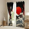 thumbnail image 3 of Castle Fairy Animal Crane Black Out Curtains,Ocena Waves Curtains Pack of 2 (42x63 Each), 3 of 6