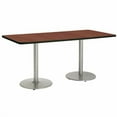 thumbnail image 4 of KFI Studios Mode 3' x 8' Counter Height Dining Table, Grey Nebula, Black Base, 4 of 7