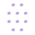 thumbnail image 3 of Pajarita de gato Bewildely con flores morado claro 10Conjunto, 3 of 6