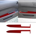 thumbnail image 1 of Real Bright Soft Car Interior Carbon Fiber Sticker DecorationRed Carbon Fiber Interior Door Panel Cover Sticker For Ford Mustang 2005-09Auto Car Protection Interior Accessories, 1 of 8