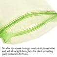 thumbnail image 5 of Uxcell Fruit Protection Bags Nylon Fruit Netting Cover Bags with Drawstring for Garden Fruits 50Pack Green 6x4", 5 of 6