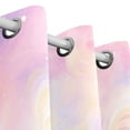 thumbnail image 3 of Colorful Rainbow Tie-dye Grommet Blackout Curtains Thermal Insulated Window Curtain Sets for Bedroom Living Room 63"L x 55"W 2 Panels, 3 of 5