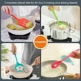 thumbnail image 6 of Vesteel 15 Piece Kitchen Utensils Set, Silicone Cooking Utensils with Holder, Non-Stick Cookware Friendly & Heat Resistant - Colorful, 6 of 7