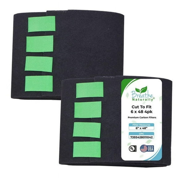Cut to Fit Carbon Filters - 6x48 4pk