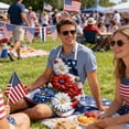 thumbnail image 5 of EGNMCR Memorial Day Decorations,4Th of July Decorations, Patriotic Decorations Independence Day Aprons Festive Decor Kitchen Cooking For Stain Protection Pre shrunk cotton and linen, 5 of 5