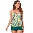 thumbnail image 1 of Trajes de baño Tankini para mujer Trajes de baño de dos piezas con control de barriga Camiseta sin mangas con pantalones cortos Traje de baño - Hoja Zhivalor BST3000278-5, 1 of 5