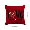 thumbnail image 3 of CaiYueKe Valentines Day Heart Pillow Covers Decorative Throw Pillowcases Romantic Cushion Covers for Sofa Bedroom Living Room Home Decor Festive Decor Gifts, 3 of 7
