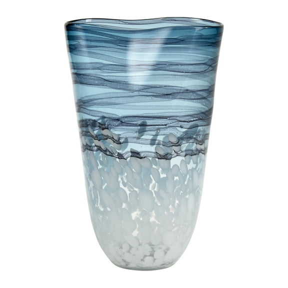 Elk Home 9-Inch Wide Loch Seaforth Vase - Jar - Bottle, Blue