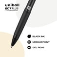 thumbnail image 2 of Bolígrafo de gel uni-ball 207PLUS+ retráctil de 0,7 mm, tinta negra, paquete de 36, 2 of 7