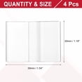thumbnail image 2 of Uxcell 4 Pack Bisagras Flexibles de Acrílico, 30x39mm Bisagra Invisible, 360° Piano Transparente de Perfil Bajo para Muebles DIY, Soporte de Exhibición, Gabinetes, 2 of 7