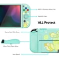 thumbnail image 3 of PlayVital ZealProtect Soft Protective Case for Nintendo Switch OLED, Flexible Protector Joycon Grip Cover for Nintendo Switch OLED with Thumb Grips & ABXY Direction Button Caps - Lemonade Kitty, 3 of 8