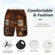 thumbnail image 3 of Fotbe Log Cabin Inside Traje de Baño para Hombre – Shorts de Natación de Secado Rápido con Forro y Bolsillos-XX-Large, 3 of 6