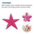 thumbnail image 4 of Uxcell 5Star Iron on Patches Embroidered Sew Patches Appliques Garment Embellishments 1.57x1.57" 50 Pcs Rose Red, 4 of 4