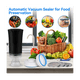 thumbnail image 4 of Sellador al vacío eléctrico de mano y bolsas reutilizables para almacenar alimentos al vacío, mini bomba de vacío, máquina selladora al vacío pequeña portátil, 4 of 6
