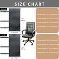 thumbnail image 4 of CJC Water-Resistant Office Chair Cover, Anti-Slip Computer Desk Chair Slipcover with Non-Slip Buckles, Armchair Protector (Dark Gray, Medium), 4 of 6
