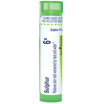 Boiron Sulphur 6X, Homeopathic Medicine for Skin Rash Worsened By Heat And Water, 80 Pellets