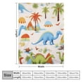 thumbnail image 4 of JEUXUS  Blanket for Kids Super Soft Minky Blanket with Dotted Backing, Toddler Blanket with Dinosaurs Multicolor Printed, 4 of 6