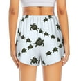 thumbnail image 4 of Goofa Sea Turtle Printed Women 2 in 1 Running Shorts,Quick Dry Athletic Workout Shorts,High Waisted Athletic Shorts with Liner Pockets-Medium, 4 of 9