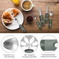 thumbnail image 3 of SUTENGDA Adaptive Utensils Set Stainless Steel Bendable Cutlery Set Anti Shake Adaptive Cutlery Tools with Rubber Handle for Adults Gray, 3 of 10
