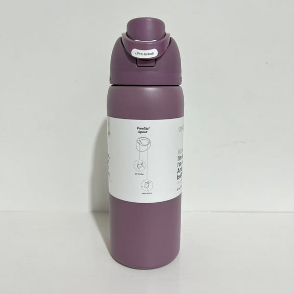 Owala FreeSip Stainless Steel Water Bottle, 32oz, Purple