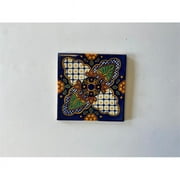 Talavera  4 x 4 in. Mexican Decorative Tiles, L115 - Pack of 4