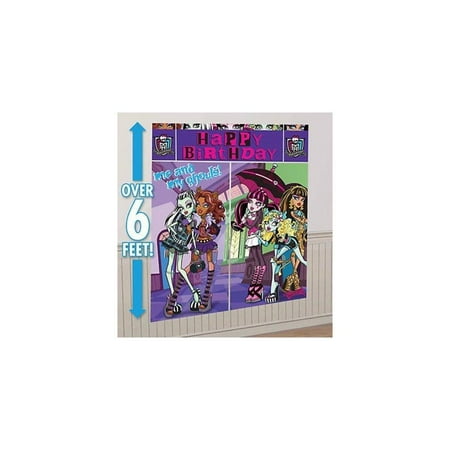 monster high scene setters wall banner decorating kit birthday party supplies